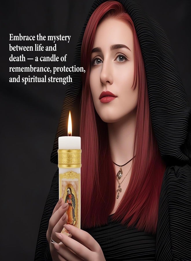 TALPGOD Religious Santa Muerte Candles Catholic,Prayer Candles for Church Mexican Gift,Cirios Religiosos Catolicos,Cirio Pascual Catolico,Veladoras De La Santa Muerte - Image 5